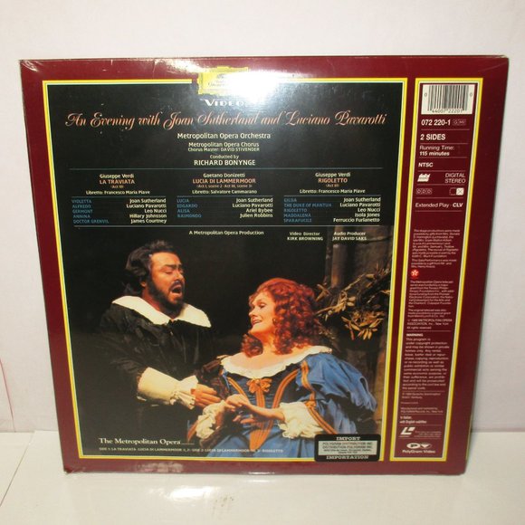 An Evening With Joan Sutherland & Luciano Pavarotti At The Metropolitan Opera LP - Picture 2 of 3